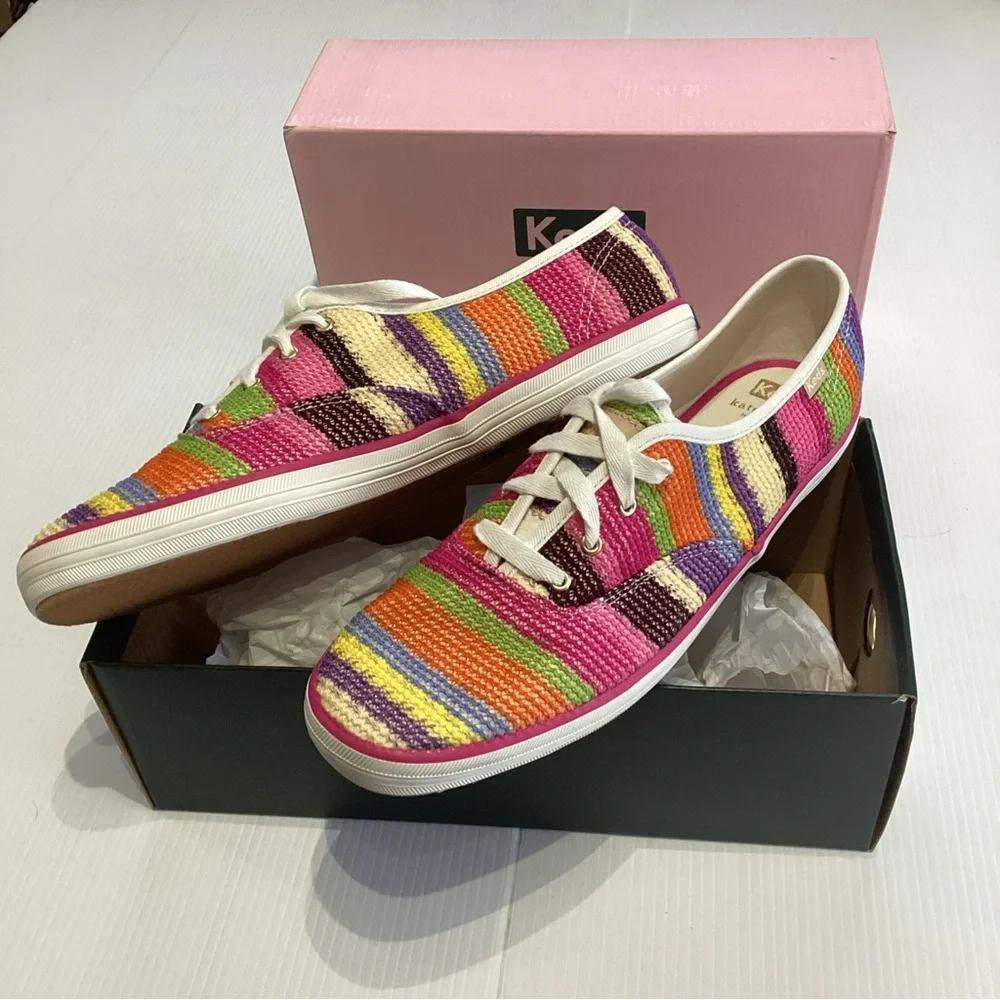 Keds x Kate Spade Double Decker Crochet Slip-On Shoes, Size 11 - Picture 4 of 9